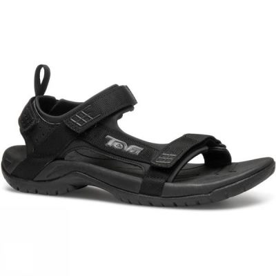 Sandalias Teva Tanza Hombre Negras - Chile DTG120357